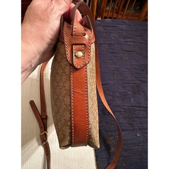 Celine Beige Brown Monogram Canvas Crossbody Bag - Picture 5 of 11